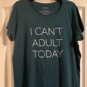 Torrid scoop neck graphic tee